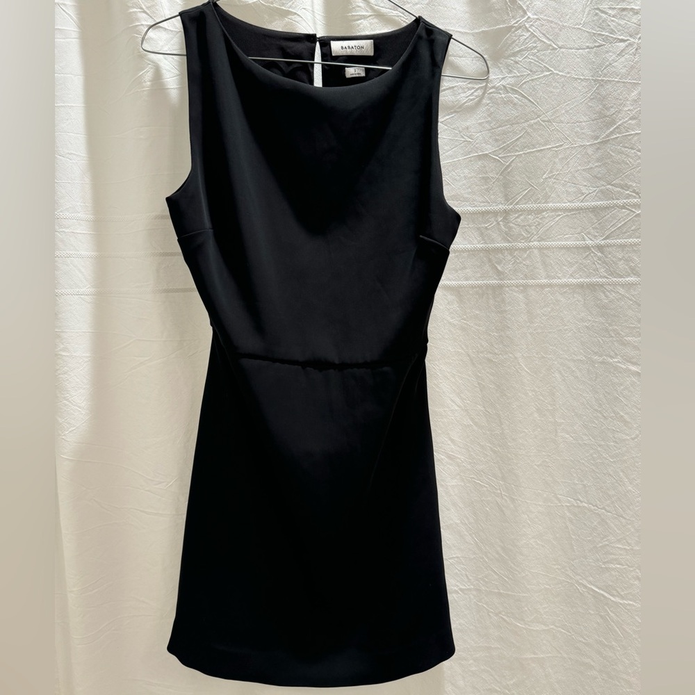 Aritzia-Babaton mini black dress